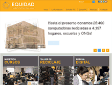 Tablet Screenshot of equidad.org